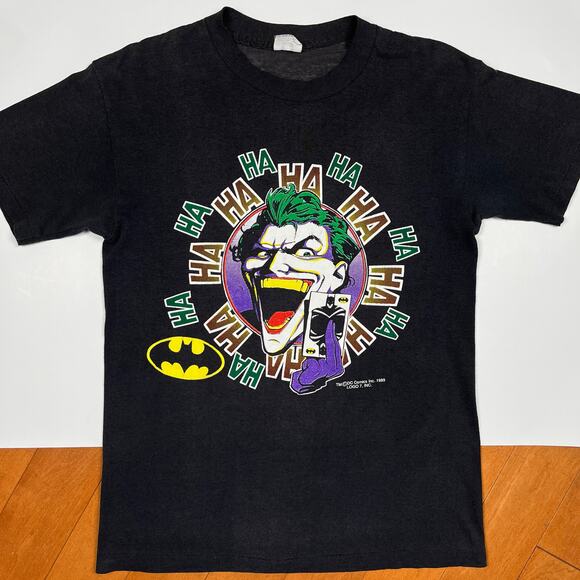 Vintage 1989 The Joker Comic T Shirt Medium Tee DC Comics 80s DC Comics Batman - Picture 3 of 16